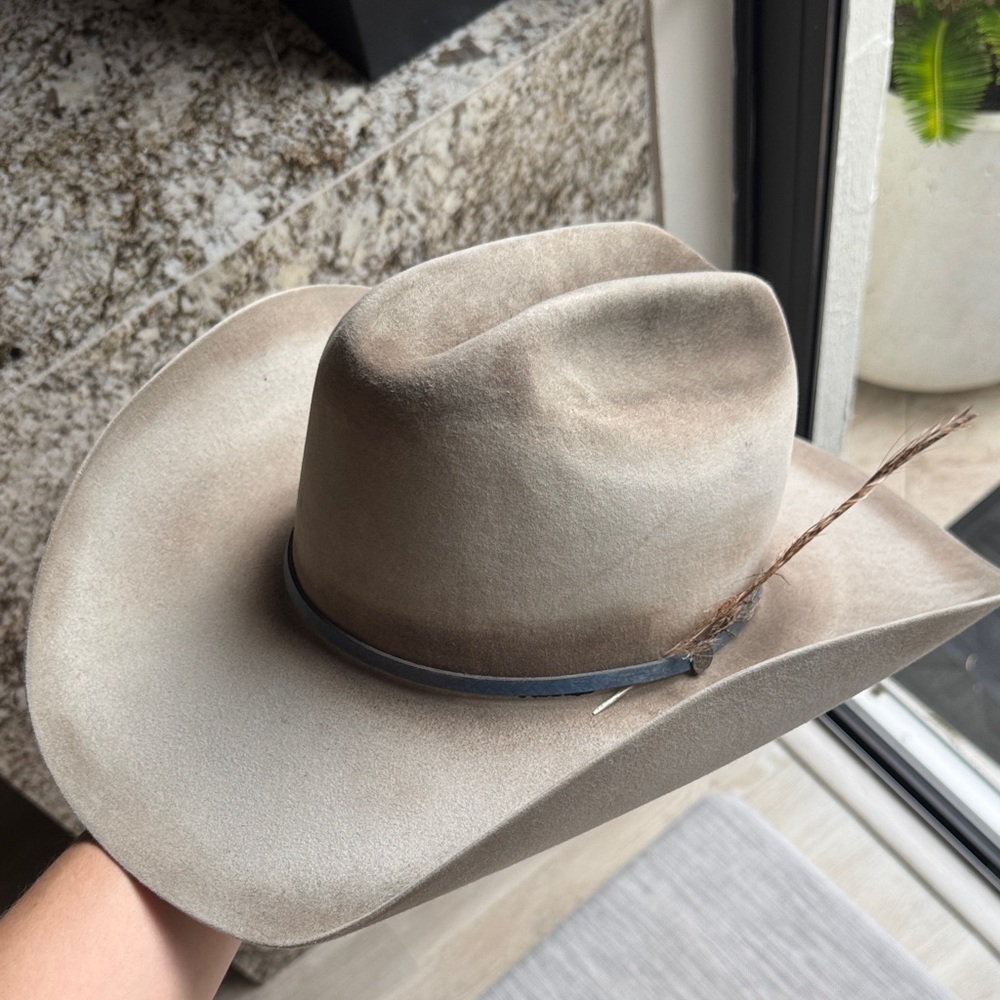 Stetson Tan Distressed Cowboy Hat